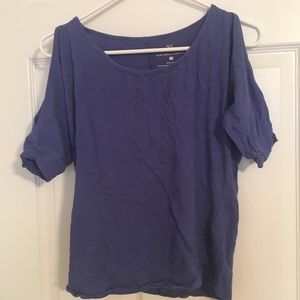NY&C Blue open sleeve top